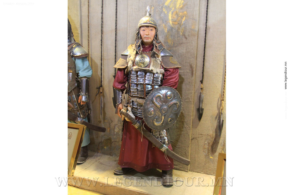 Фотография. Угэдэй. Третий сын Чингис хана. Преемник Чингис хана. Он правил Монгольской империей с 1 228 по 1241 годы. Выставка восковых фигур.